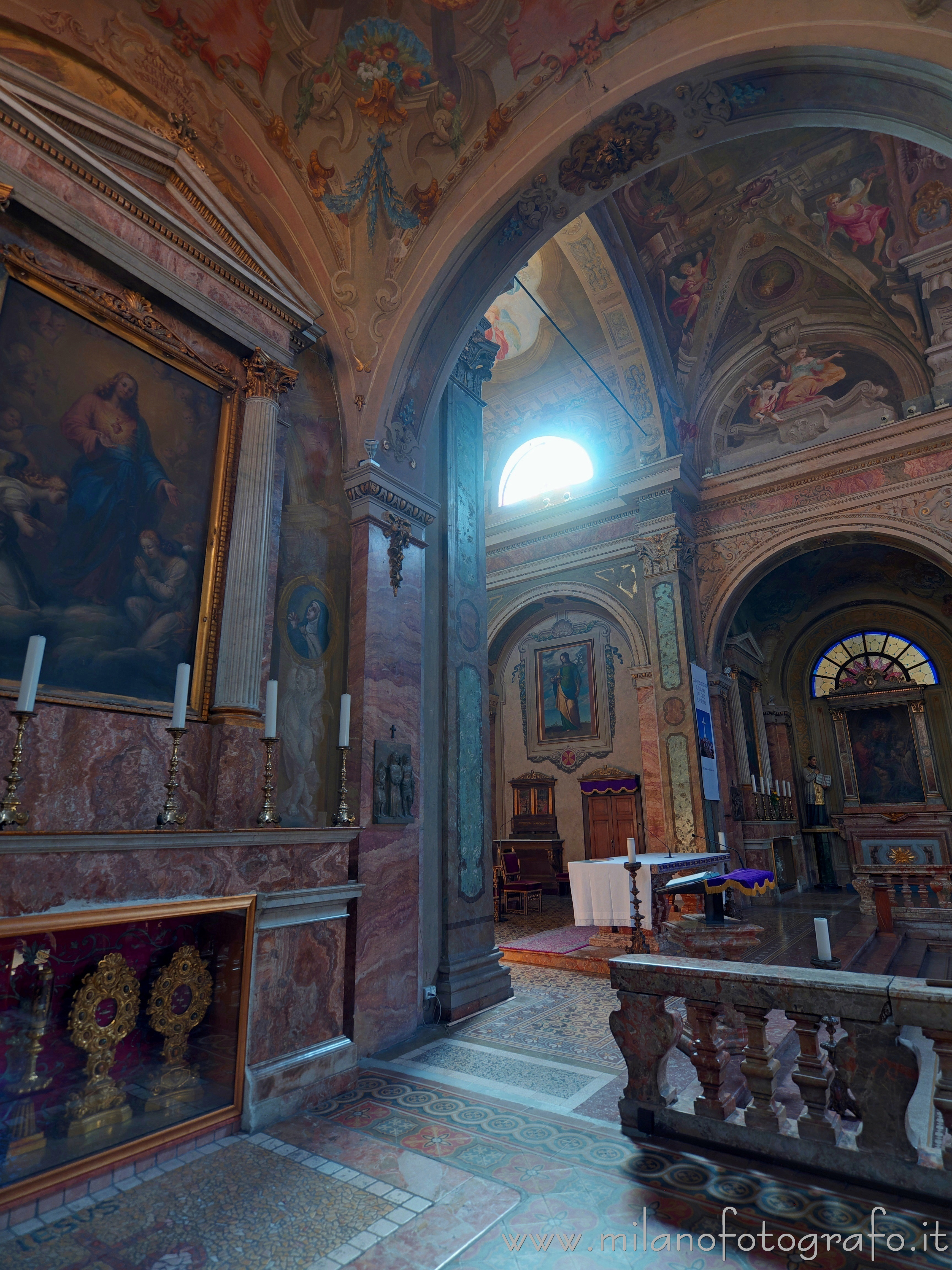 Monza (Monza e Brianza, Italy) - Lights and shapes in the Church of Santa Maria di Carrobiolo